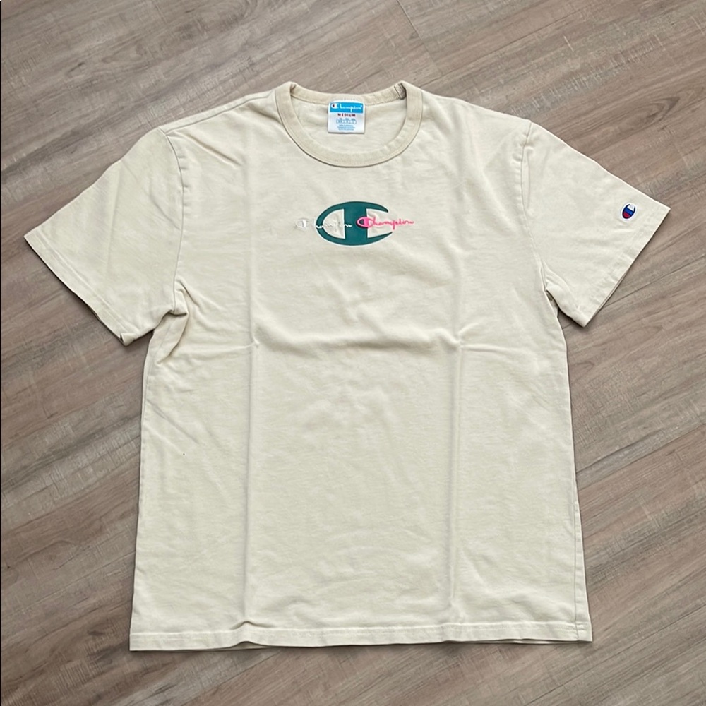 Champion Beige Short Sleeve Tee
